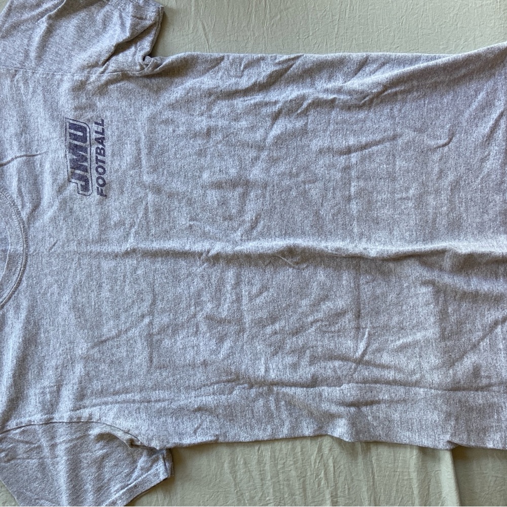 JMU Football Gildan Heather Gray T-Shirt